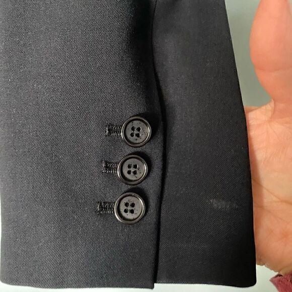 Petite Sophisticate stretch Blazer Wool Blend Black Lined 8 - Picture 4 of 8